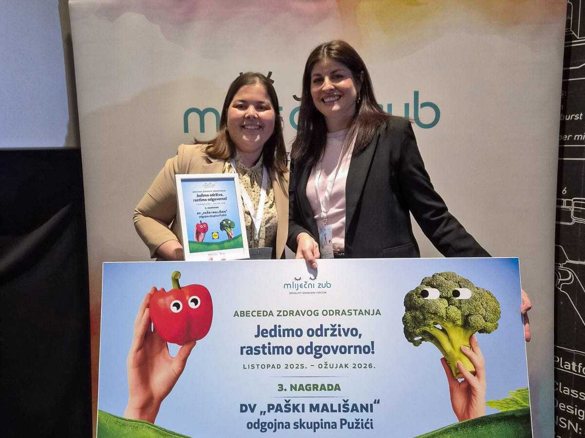 3. mjesto Skupini Pužići iz DV Paški mališani na konferenciji u Zagrebu