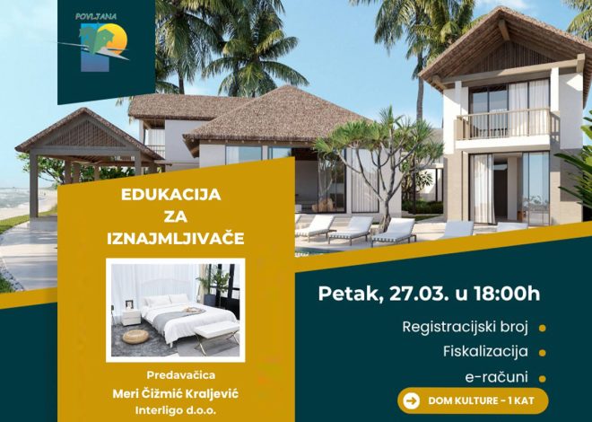Povljana: Edukacija za privatne iznajmljivače