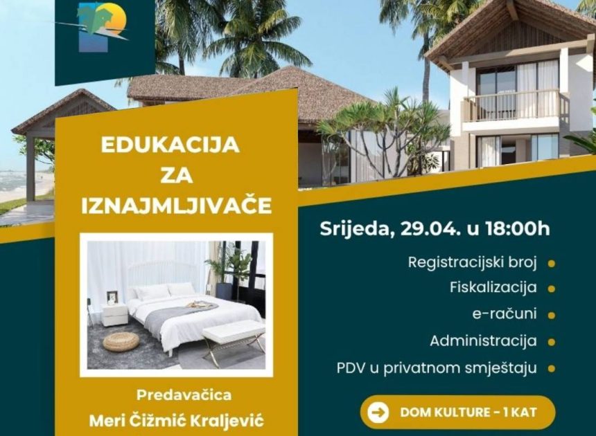 Povljana: Edukacija za privatne iznajmljivače