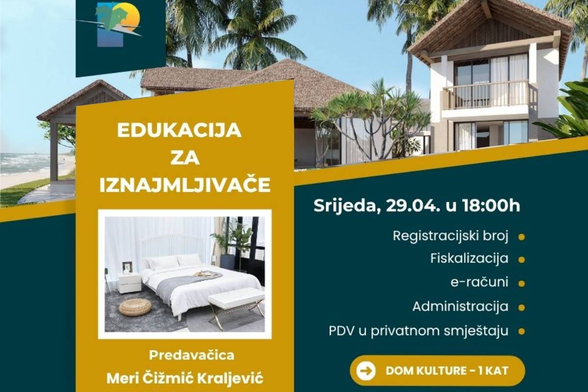 Povljana: Edukacija za privatne iznajmljivače