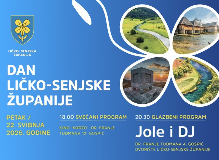 Ličko-senjska županija obilježava svoj dan cjelodnevnim programom