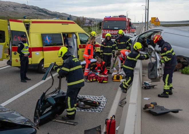 Pag: Održana vježba hitnih službi „Otok Pag – sigurna destinacija“