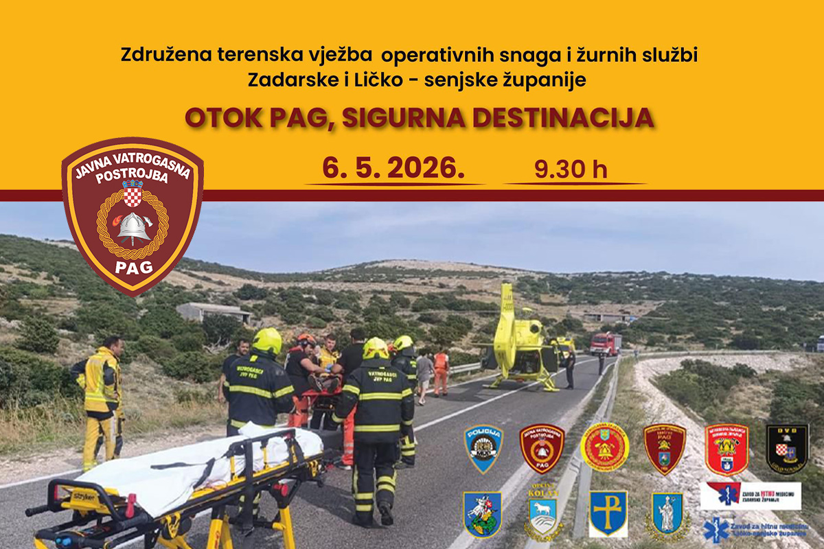 Vježba „Otok Pag – sigurna destinacija“