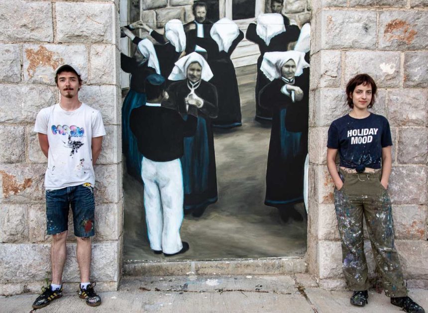 Stare fotografije oživjele kao murali na Domu kulture u Pagu