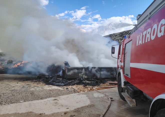 Požar na reciklažnom dvorištu Sv. Kuzam stavljen pod kontrolu