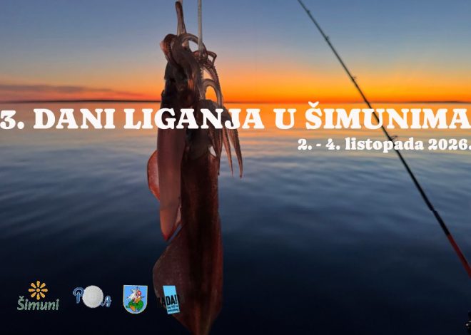 3. Dani liganja u Šimunima od 2. do 4. listopada 2026.