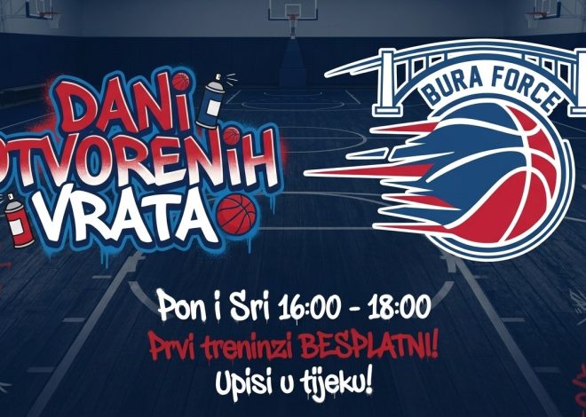 KK Bura Force poziva djecu na dane otvorenih vrata