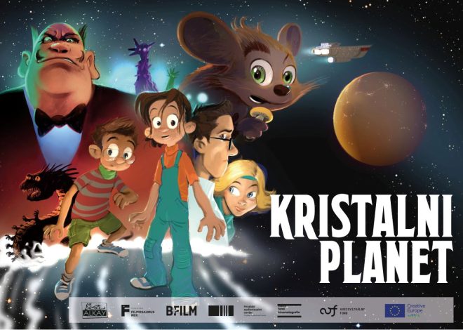 Hrvatski dugometražni crtani film Kristalni planet u paškom kinu