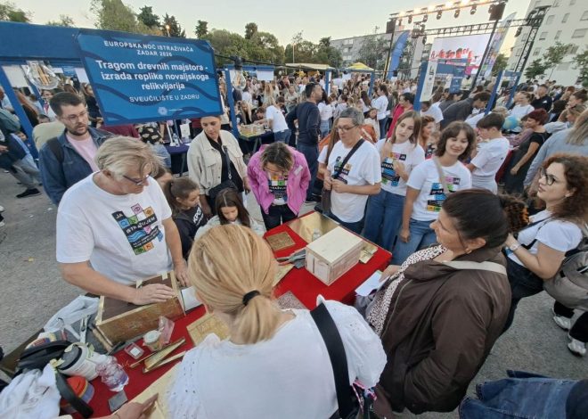 Radionica „Tragom drevnih majstora – izrada replike novaljskog relikvijarija“ u sklopu Noći istraživača