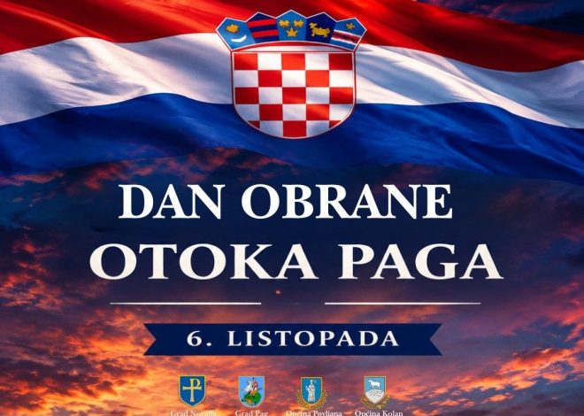 6. listopada obilježavat će se Dan obrane otoka Paga