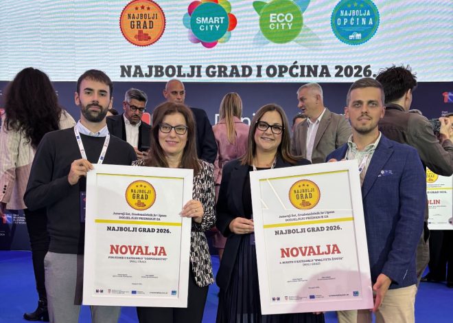 Na 9. izboru za Najbolji grad Novalja najbolja u kategoriji gospodarstva, druga po kvaliteti života
