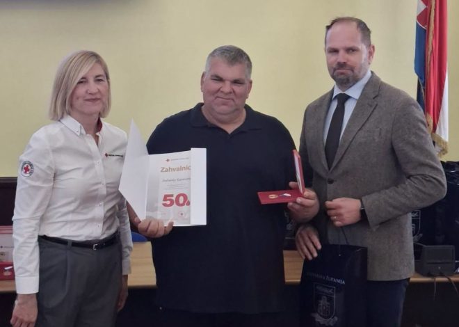 Svečana dodjela priznanja jubilarnim darivateljima krvi u Zadru