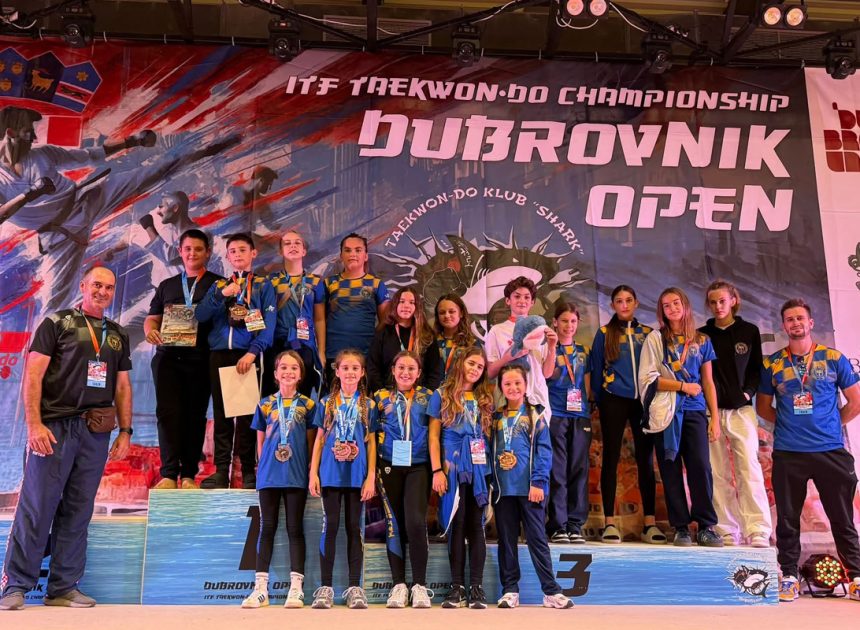Šest medalja Taekwon-do kluba Novalja na 9. ITF Dubrovnik Open 2026.
