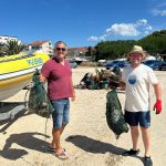 Plava akcija čišćenja podmorja lučice Porat u Povljani